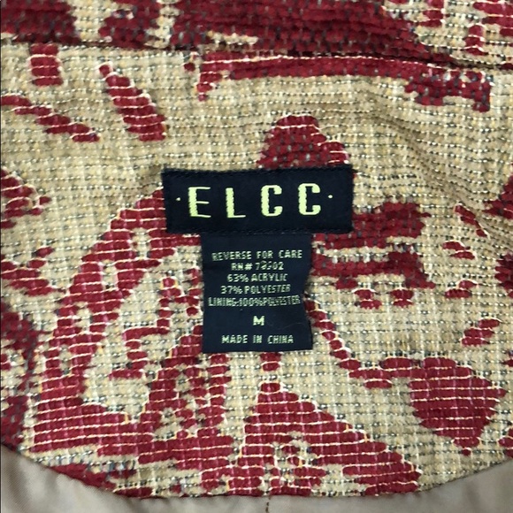 ELCC Red & Tan Coat Blazer fully lined - Picture 8 of 8